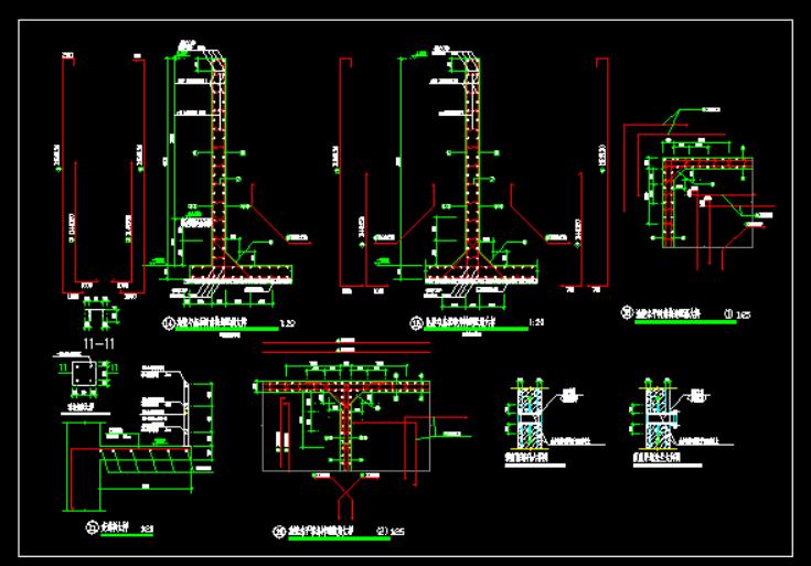 某净水厂工艺水池结构施工图