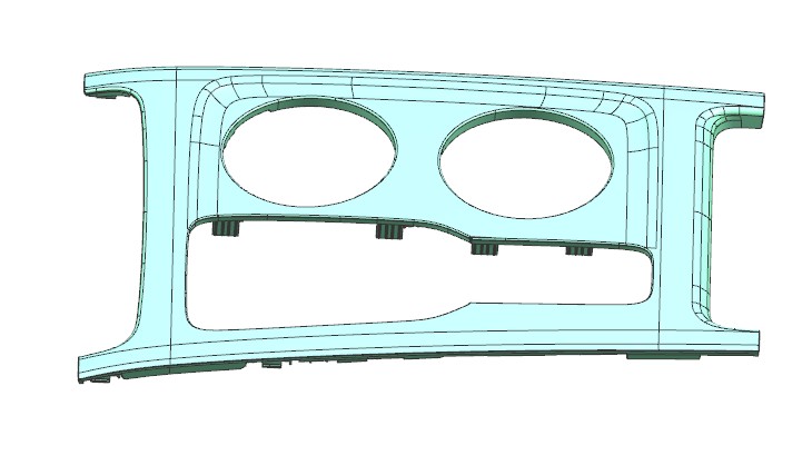 极冷极热汽车上盖板注塑模具