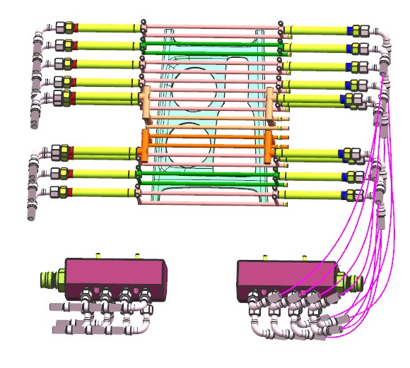 极冷极热汽车上盖板注塑模具