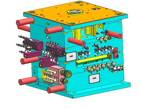极冷极热汽车上盖板注塑模具