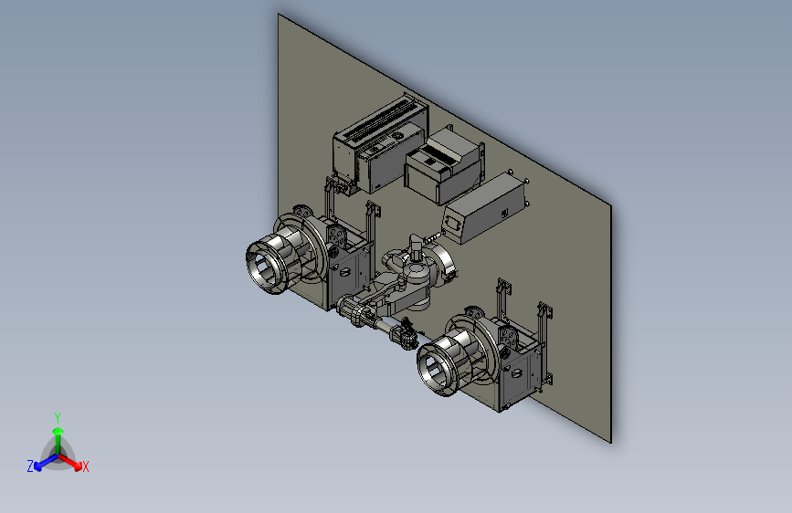 机器人双工位叶轮焊接设备系统图