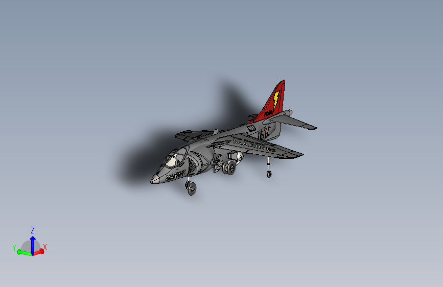 战斗机Harrier model_2