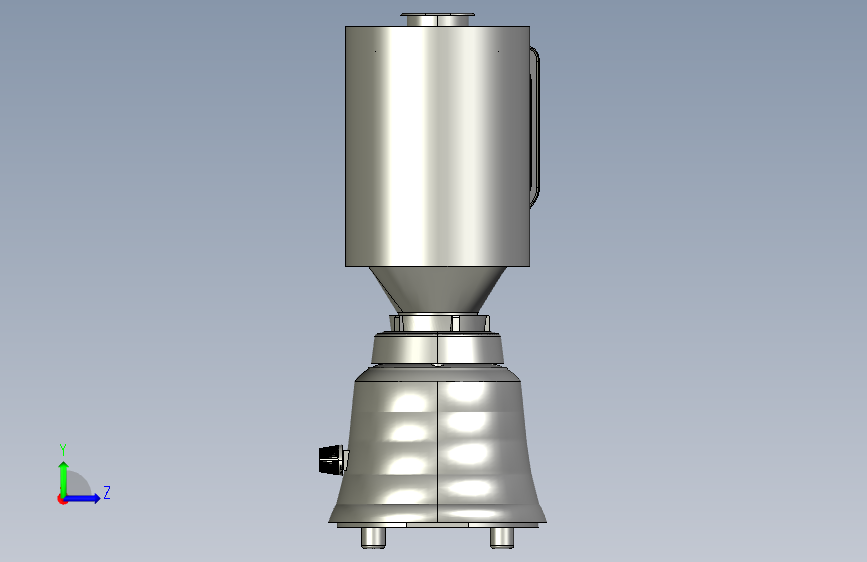 家用绞肉机的设计三维SW+CAD+说明书 左侧视图