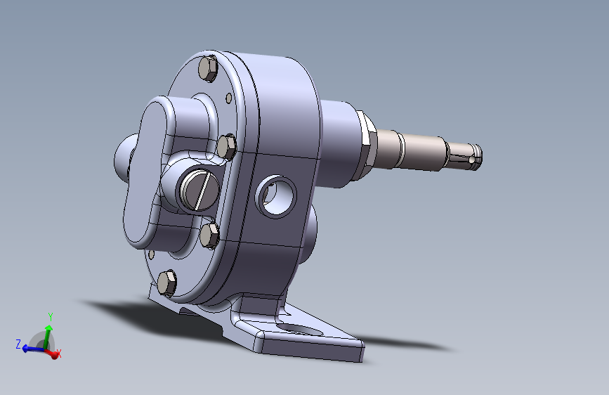 E0232-齿轮泵装配设计三维SW2016带参+CAD