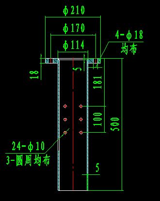 DN100-00旋流除砂器CAD图纸