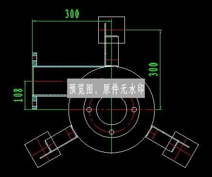 DN100-00旋流除砂器CAD图纸