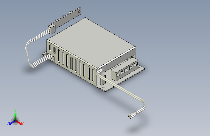12V开关电源设计模型SolidWorks三维模型