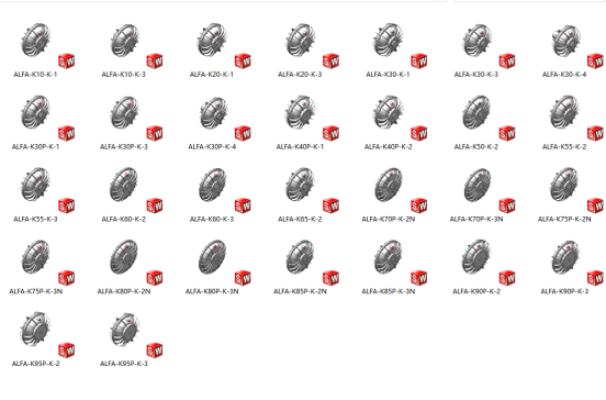 ALFA系列液力耦合器三维SW模型