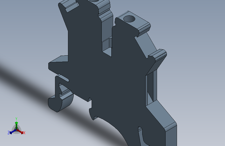 SW-UK 1.5N 端子SolidWorks设计三维图