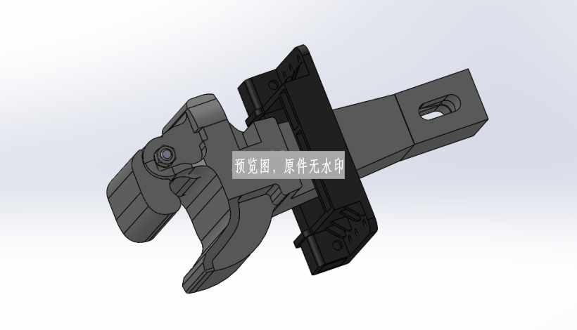 13号车钩模型三维SW模型