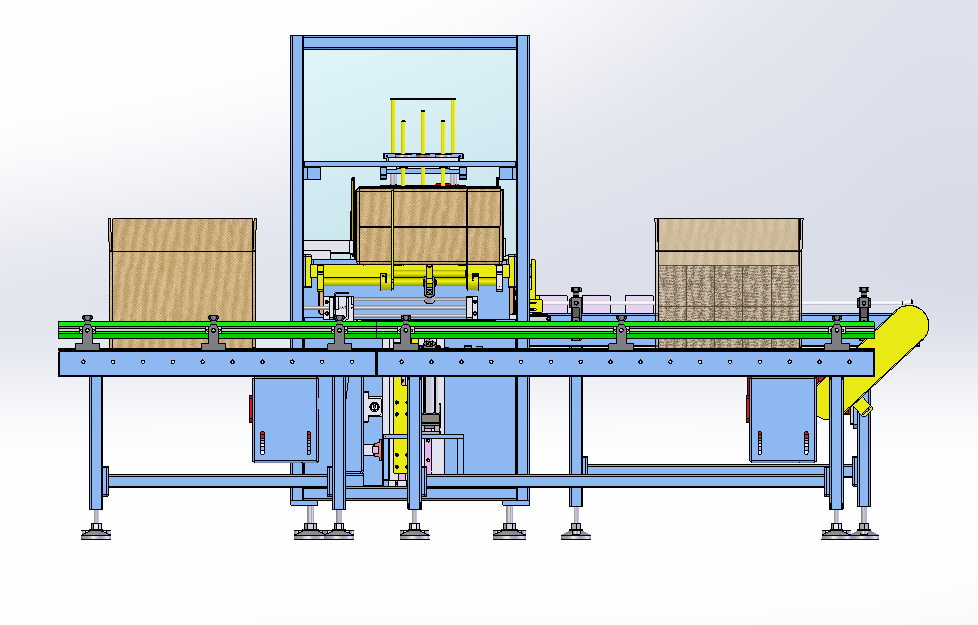 侧推式装箱机三维SW模型
