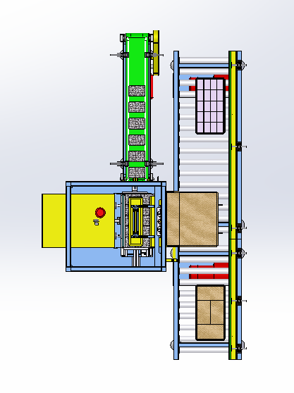 侧推式装箱机三维SW模型
