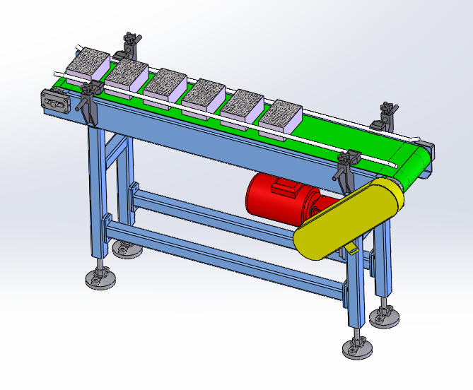 侧推式装箱机三维SW模型
