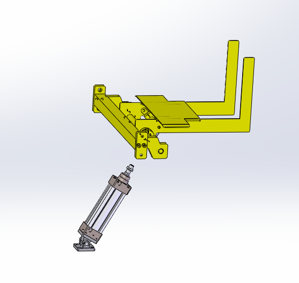 侧推式装箱机三维SW模型