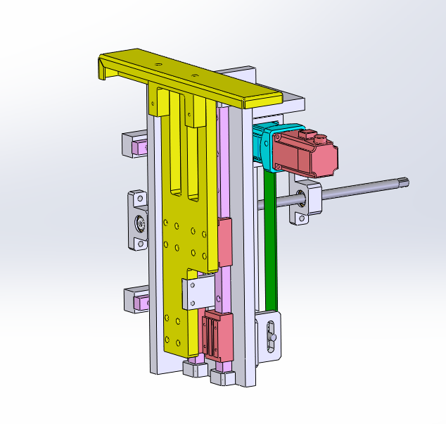 侧推式装箱机三维SW模型