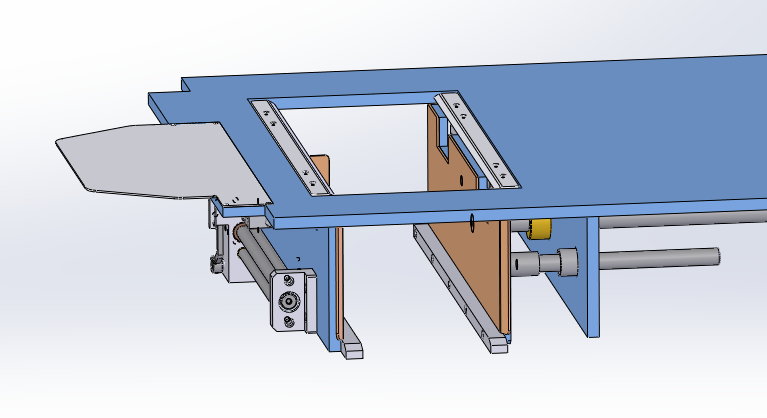 侧推式装箱机三维SW模型