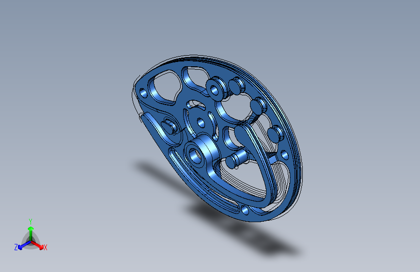 复合弓凸轮三维图