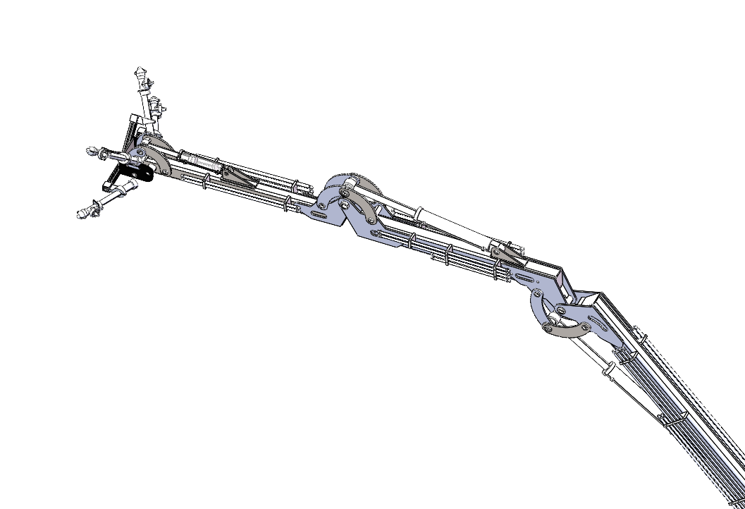 可移动果实授粉机机械臂设计(机械手机器人含三维SW模型+CAD图纸+说明书)