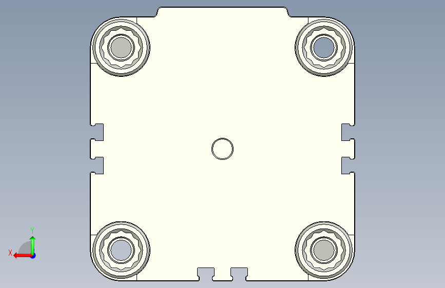 ADVUL紧凑型气缸-156218 ADVUL-80-1-P-A-S6---(0) 背面视图