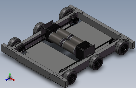 竞技机器人底盘模型