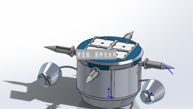 水面垃圾收集器三维SW模型