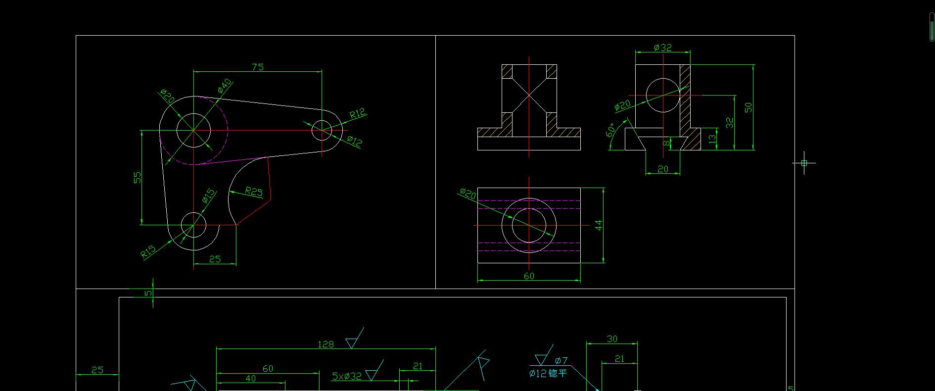 机床尾座CAD图纸