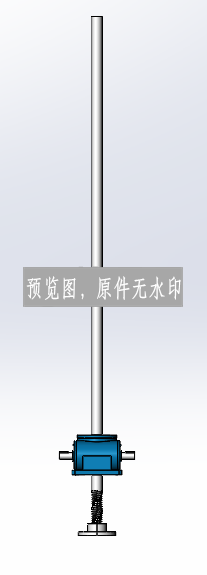 丝杆升降台三维模型
