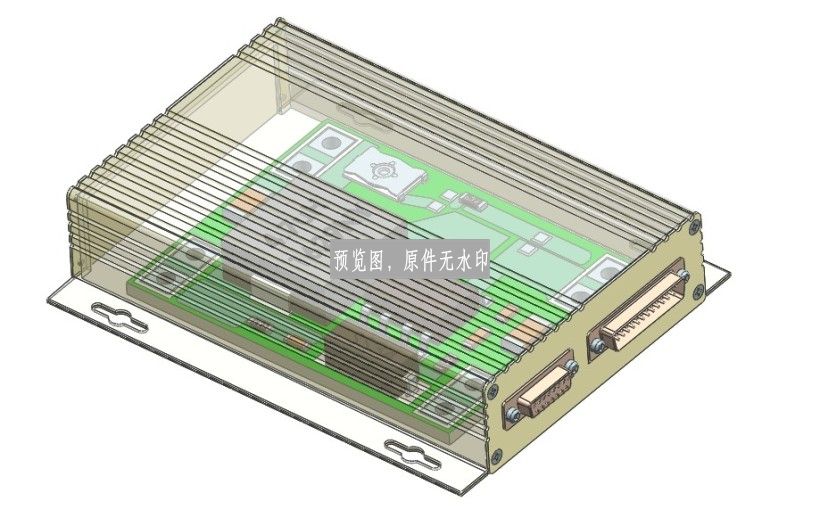 集成电路板控制盒三维模型