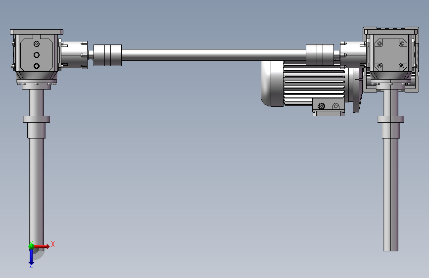 HM8-2A-600四联 俯视图