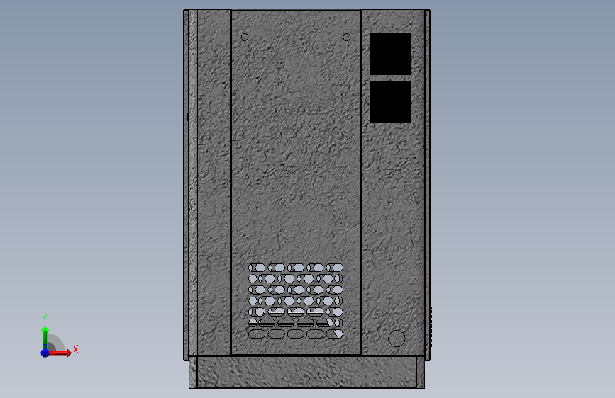 22kw-螺杆式空压机 正面视图