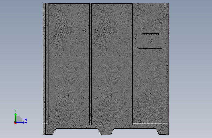 22kw-螺杆式空压机 左侧视图