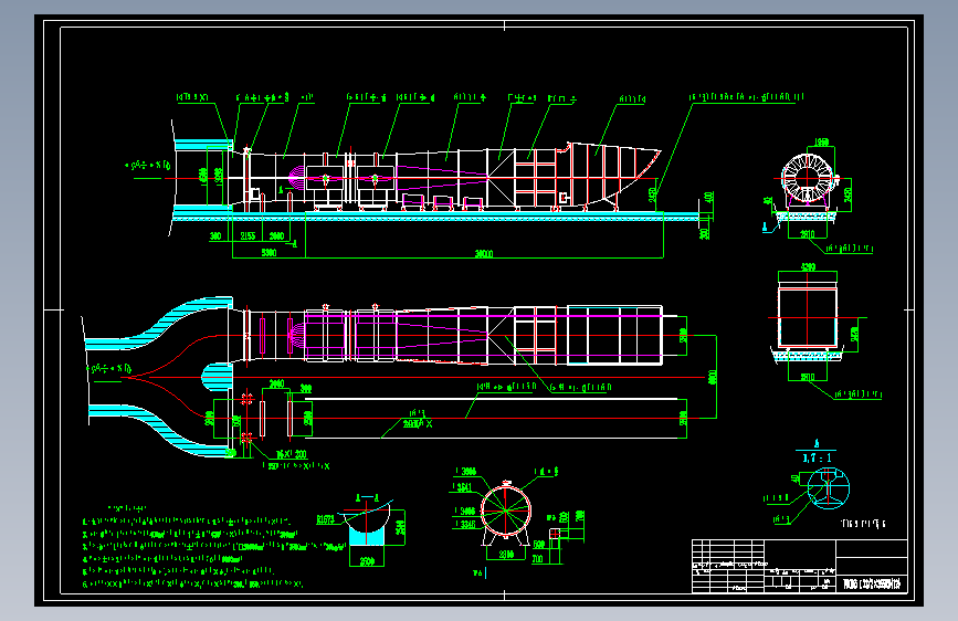 轴流式通风机cad图纸