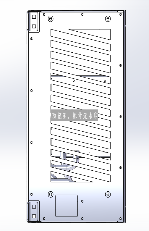 温控钣金机箱三维图