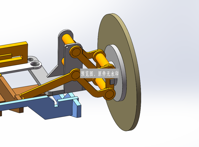 玩具车前轮转向系统设计三维sw模型 Solidworks 2020 模型图纸下载 懒石网