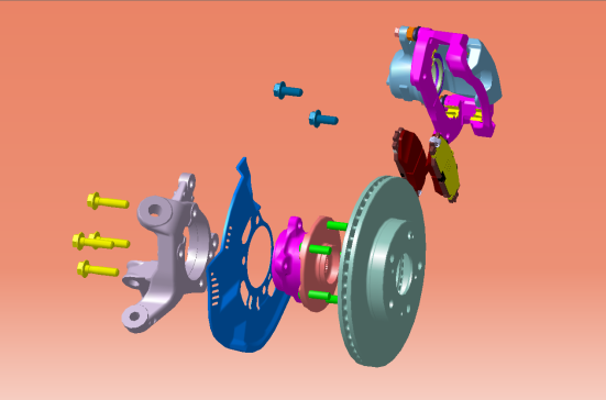 通风盘式制动器三维CATIA
