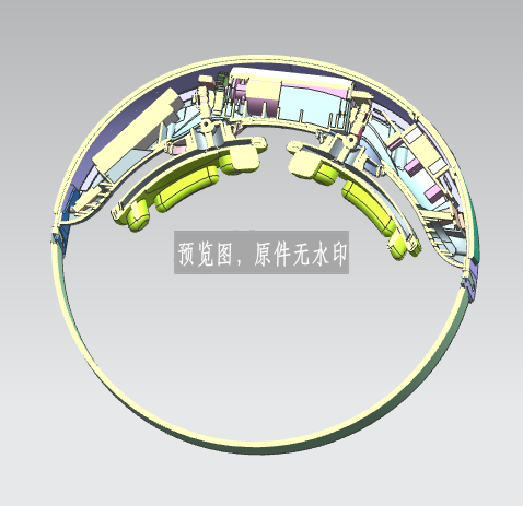 智能眼部按摩仪三维图
