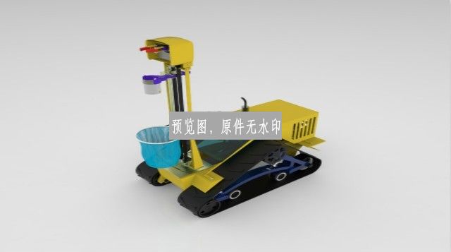 香蕉收割机器人三维SW模型