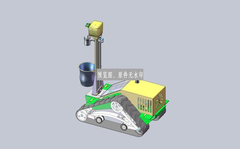 香蕉收割机器人三维SW模型