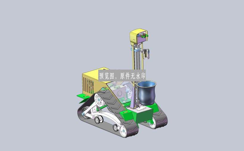 香蕉收割机器人三维SW模型