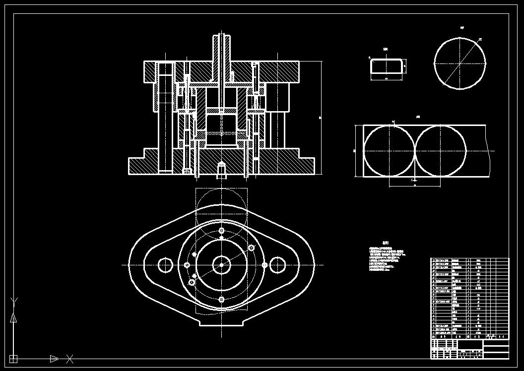 圆筒件落料拉深复合模(CAD图+Proe三维)