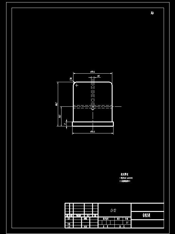 圆筒件落料拉深复合模(CAD图+Proe三维)