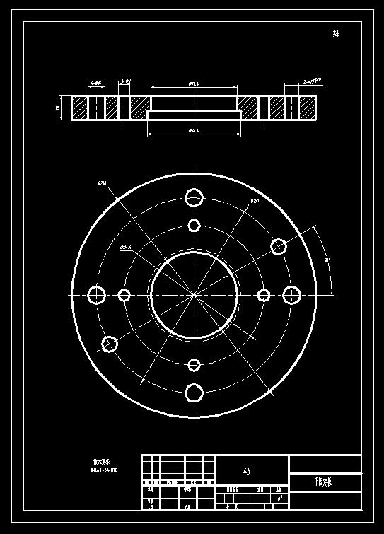 圆筒件落料拉深复合模(CAD图+Proe三维)