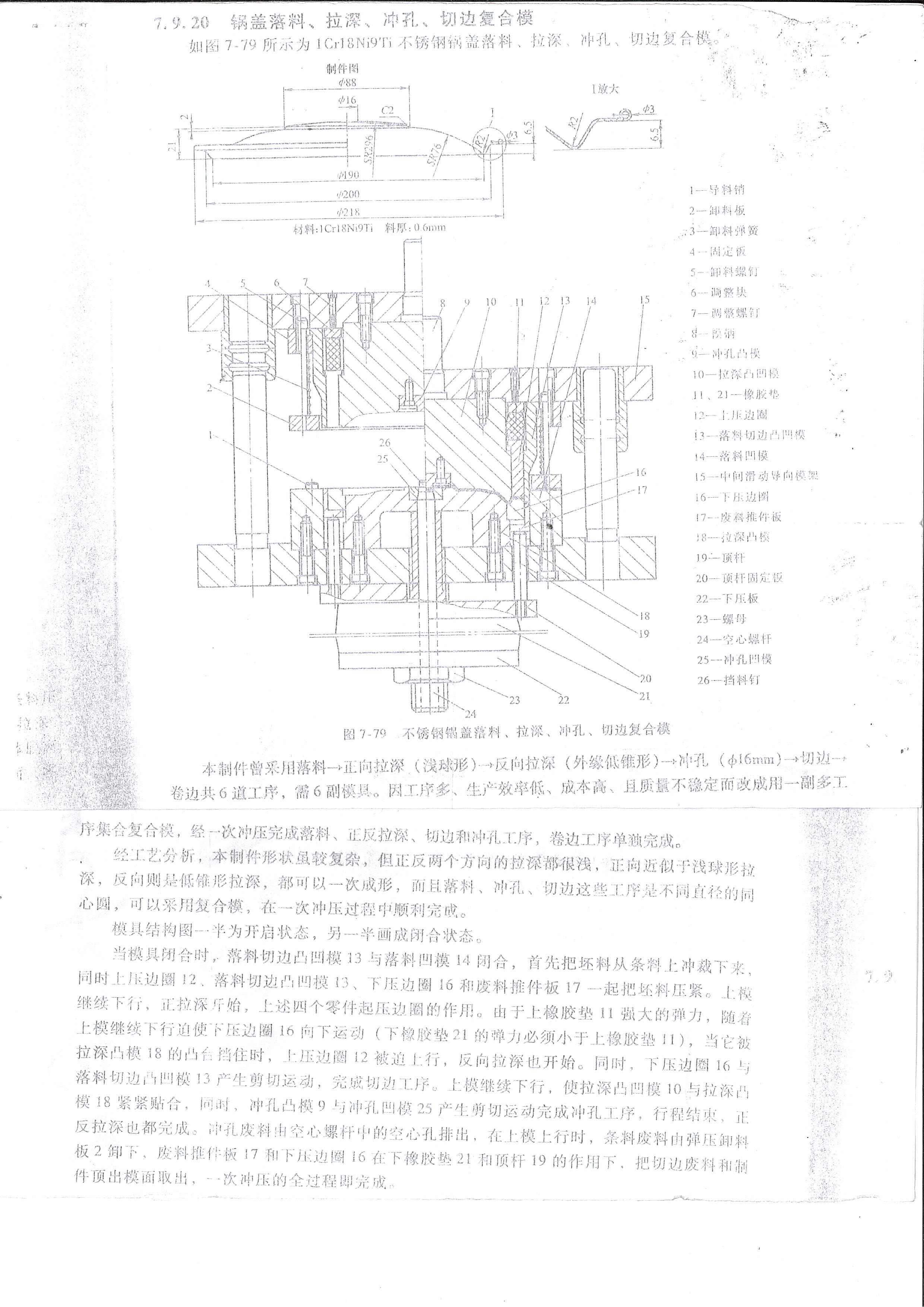 不锈钢锅盖多工序复合模设计-冲压模具【含全套CAD图纸】