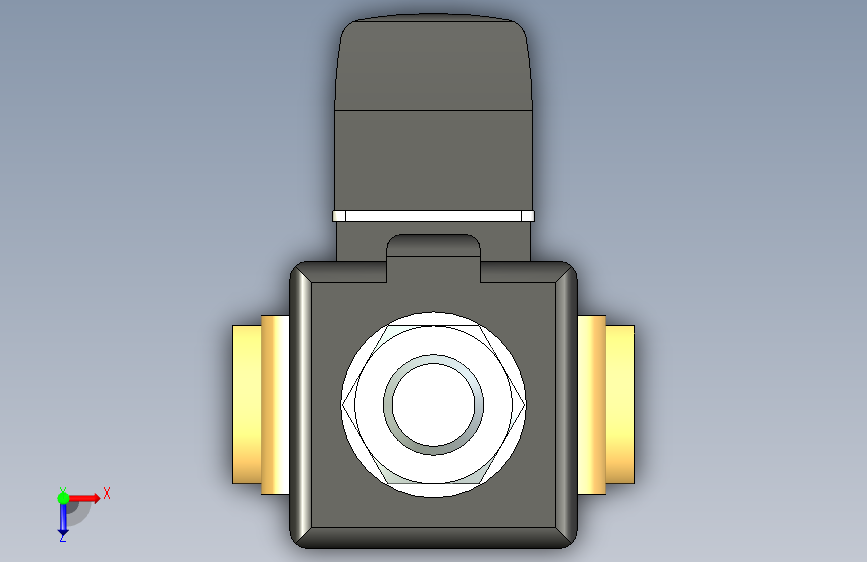 电磁阀-0255-020164-2-2-way_Solenoid_Valve 俯视图