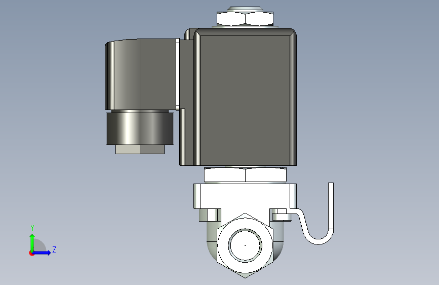 电磁阀-0255-061010-2-2-way_Solenoid_Valve 左侧视图