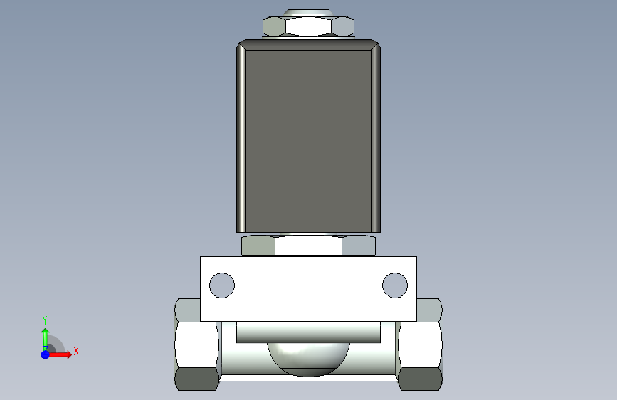 电磁阀-0255-061010-2-2-way_Solenoid_Valve 正面视图