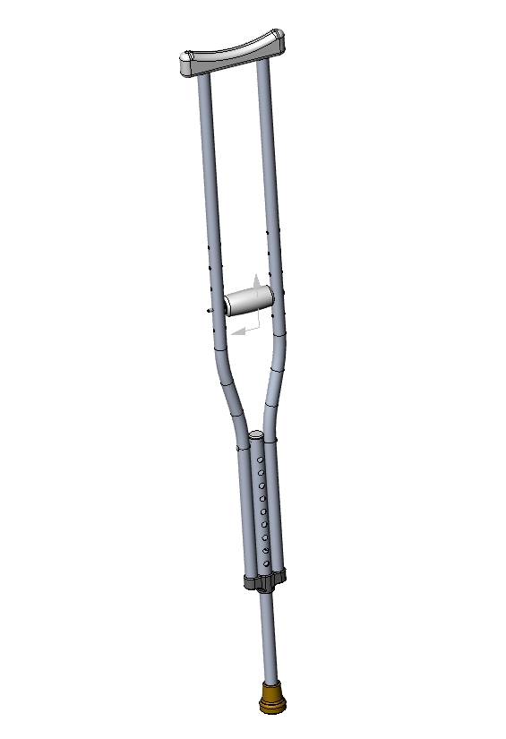 可调节拐杖
