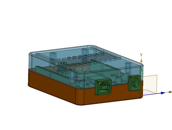 Arduino主控板3D打印保护彩壳