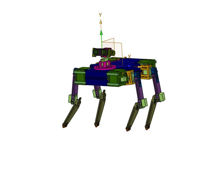 步行自平衡超声波测距机器狗狗