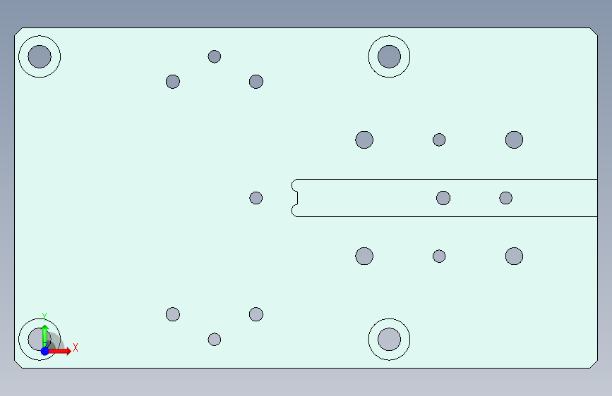 OISRM-A-001-V1.1_新轴连接板_step 正面视图